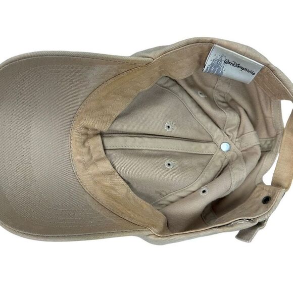 Disney Parks Embroidered Navy Icon Mickey Mouse Hat Cap Khaki Adjustable - Picture 5 of 6